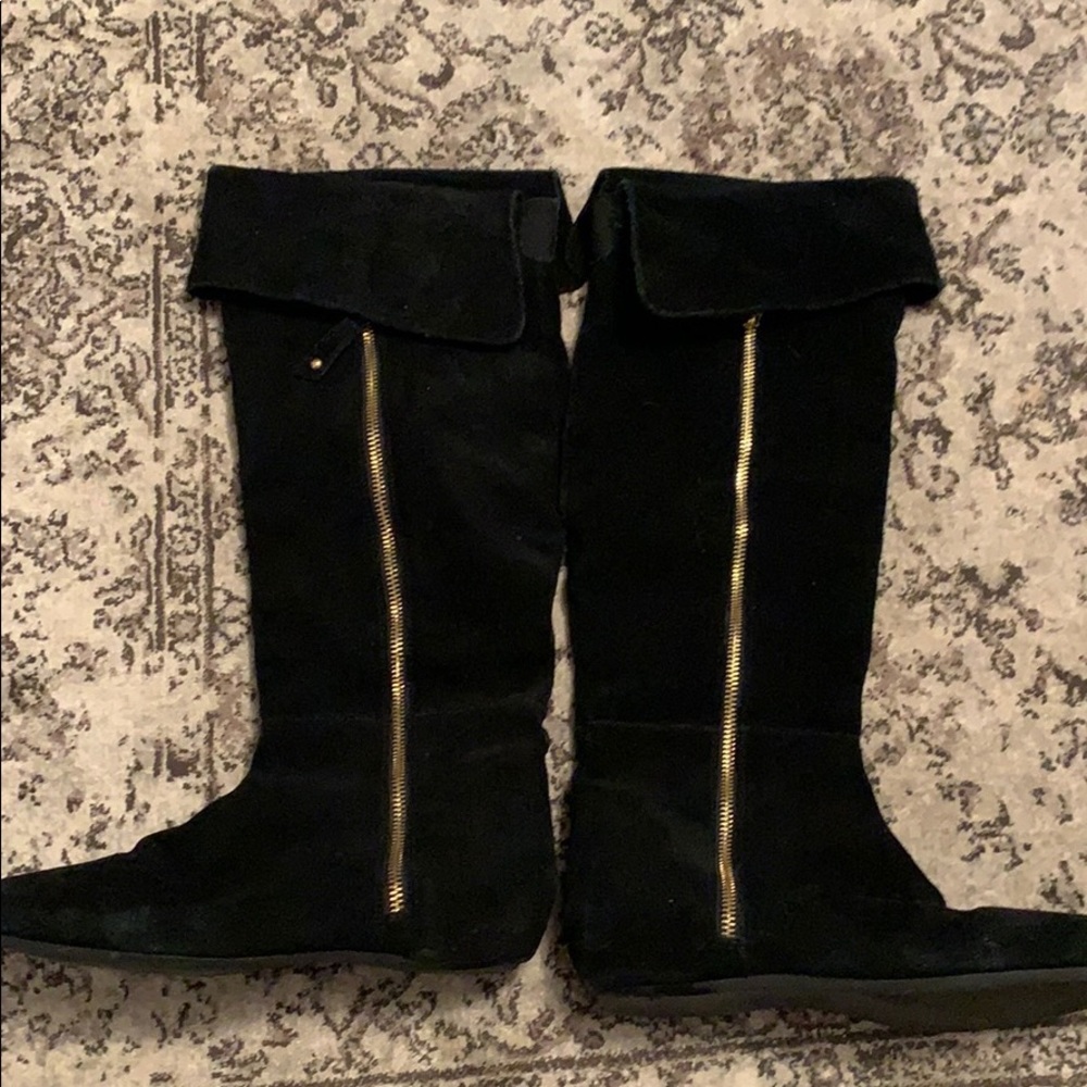 Black Suede Boots
